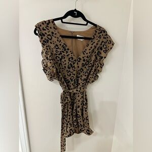 Lovers + Friends Cheetah Romper